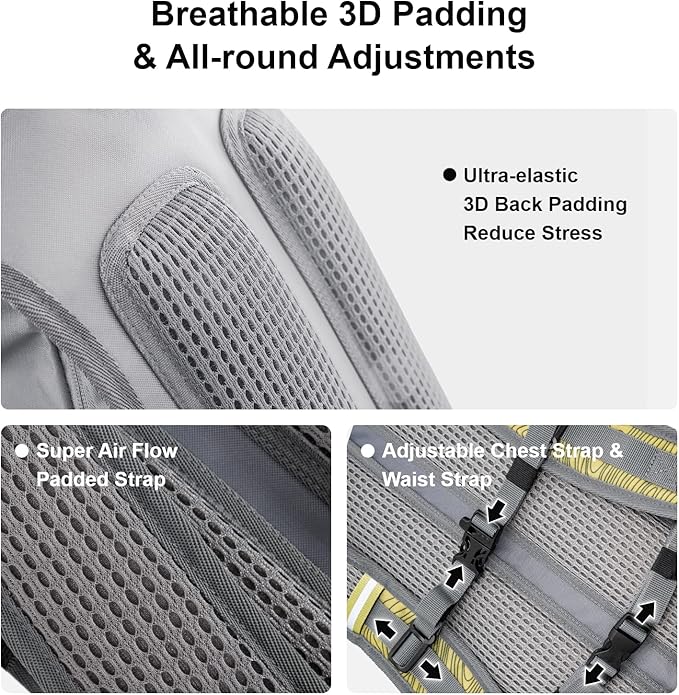 Everfun Hydration Backpack 18L with Water Bladder 2L/3L Hiking Water Backpack Women Men Hydration Pack Insulated Lightweight Day Hydropack with Storage for Hiking, Biking, Running, Festival