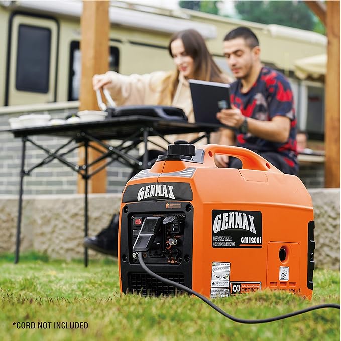 GENMAX Generator，EPA Compliant, Eco-Mode Feature, Ultra Lightweight for Backup Home Use & Camping