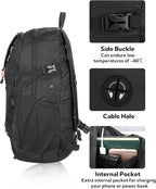 WATERFLY Lightweight Packable Hiking Backpack: 30L Foldable Travel Daypack Ultralight Camping Day Pack for Woman Man