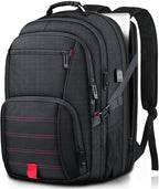 18.4 Inch Travel Laptop Backpack,Extra Large Backpack, Laptop Backpack for Men, 55L Water Resistant TSA Airline Approved Business Work College School Computer Bag with USB Port