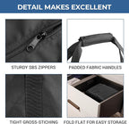 COOLBEBE 45 Inch Tripod Carrying Case - 45x7x7 Inch Storage Bag for Light Stands, Fishing Rods, Tent Poles, and Camera Gear, Water Resistant, Black