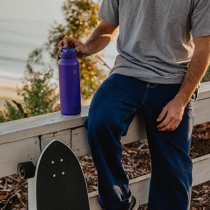 BOTTLE BOTTLE 40 oz sports water bottle stainless steel insulated water bottle with straw and pills holder