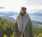 Sherpa Waterproof Outdoor Blanket. Large Sherpa Camping & Stadium Blanket for Cold Weather. Perfect for Picnic, Sports, Concerts, Outdoors, Boat. Windproof, Extra Warm, Machine Washable.