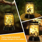 Cat Gifts Cat Solar Lanterns Cat Solar Lights Outdoor Cat Lover Gifts for Women Men Cat Lovers Gifts Hanging Cat Lanterns with Stake for Yard Lawn Garden Decor Waterproof Cat Butterfly Lantern Torches