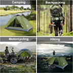 Night Cat Upgraded Backpacking Tents 1 2 Persons Easy Clip Setup Camping Tent Adults Scouts Heavy Rainproof Compact Lightweight
