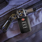6 Pack Luggage Locks TSA Approved 3 Digit Travel Combination Portable Small Padlocks Stainless Steel TSA Accepted Toolbox Locks for Travel Bag Suitcase Lockers