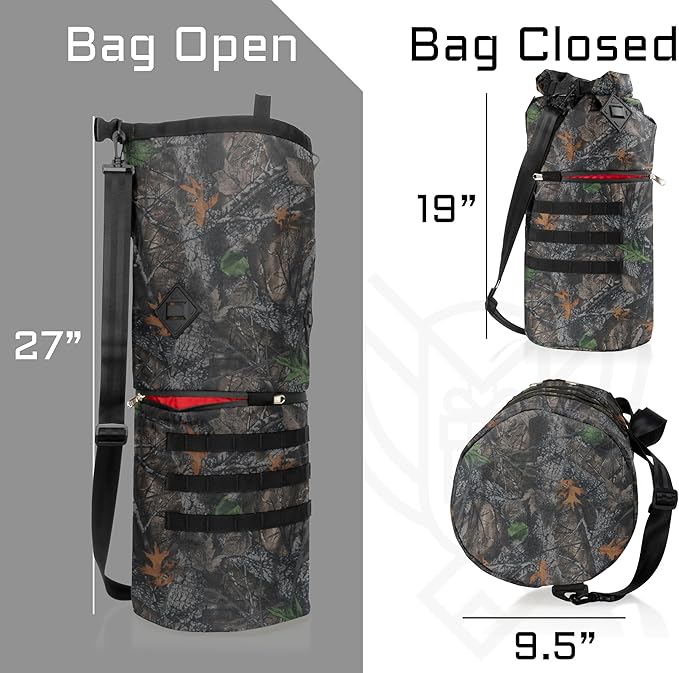 Xtreme Sight Line ~ AQUA RT Faraday Dry Bag~ Water-Proof Faraday Dry Bag for Laptops, Tablets, and Mid-Size Electronics ~ Tracking/Hacking Defense ~ Backwoods Camo