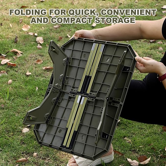 TOPCHANCES Folding Outdoor Camping Table,Ultralight Aluminum Camping Side Table,Portable Beach Table Roll Up Camping Table with Carrying Bag for Camping Beach Picnic Grilling Hiking FishingTravel