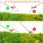 APACALI 40 PCS Metal Tent Stakes Heavy Duty, 10 Inch Yard Stakes Non-Rust Metal Tent Pegs Ground Stakes Tent Spikes Camping Accessories for Camping Patio, Garden, Canopies, Grassland, Outdoor