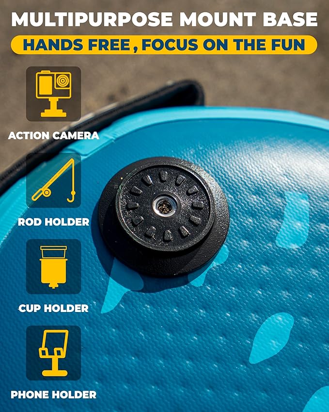 11'6x35'' Extra Wide Inflatable Paddle Board, 450lb Capacity Stand Up Paddle Board for Adults (x3), Stable Inflatable SUP, All Skill Levels, 3 Handles, 100L Backpack, 3PCS Paddle, 5L Dry Bag