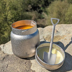 Shovel Spoon Titanium Reuseable Dessert Spoon for Tea Coffee Pudding Yogurt (Shovel Spoon-Triangle)