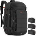 Tolaccea Travel Backpack Carry On 40L, Laptop Backpack with 3 Packing Cubes, Flight Approved Duffel Luggage Bag for Men Women, Water-resistant Large Business Rucksack Daypack, Fits 15.6" Laptop, Black