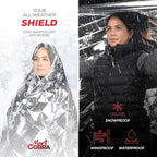 Emergency Blanket 4-Pack Space Mylar Blankets Survival Gear and Supplies Reusable Thermal Camping Hunting Essentials First Aid Car Emergency Kit Prepper Bug Out Bag Foil Warm Cat Cold Snow Winter