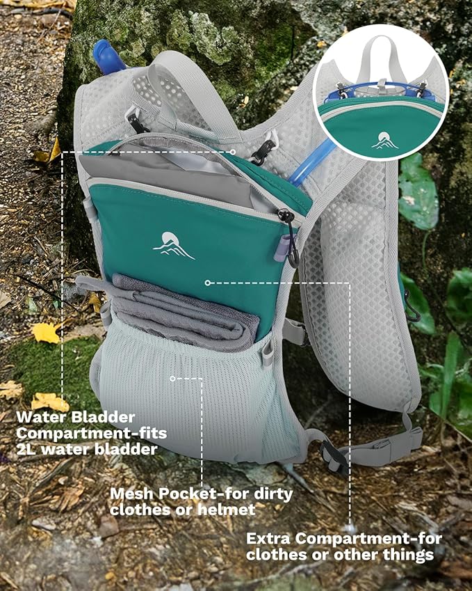 Running Vest for Women and Men, Hydration Running Backpack, Runners Vest, Hydration Vest for Walking, Marathon, Hiking