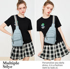 Sling Bag Crossbody Bags for Women Small Cross Body Bag Fanny Packs Chest Sling Purse for Daily Travel Leisure Sport