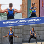 ZELUS Weighted Vest for Women Men, 6/8/12/16/20lb Weight Vest with Arm Pouch Reflective Strips, U-Shaped Rucking Vest for Strength Training Muscle Building, Walking Running Vest for Fitness