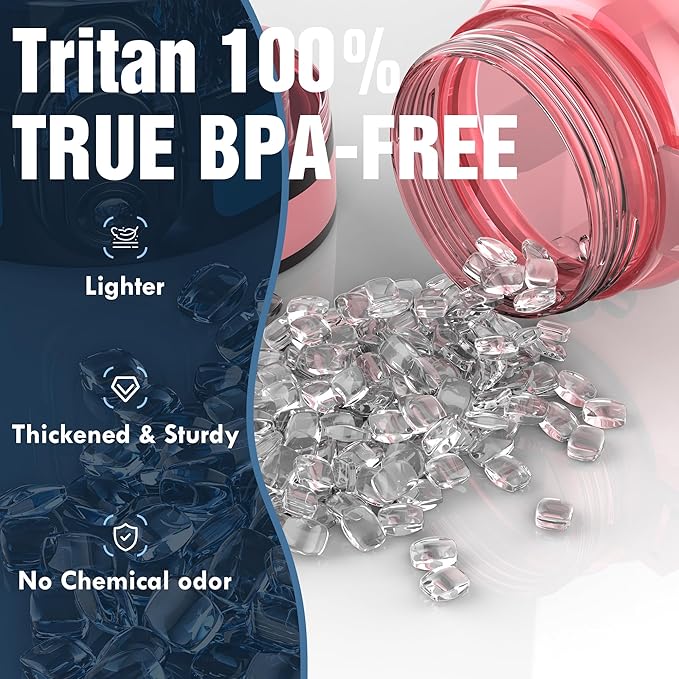 OLDLEY Water Bottle, 32oz Motivational Sports Water Bottle with Time Marker - Times to Drink - Tritan, BPA Free, Wide Mouth Leakproof,Clear Red