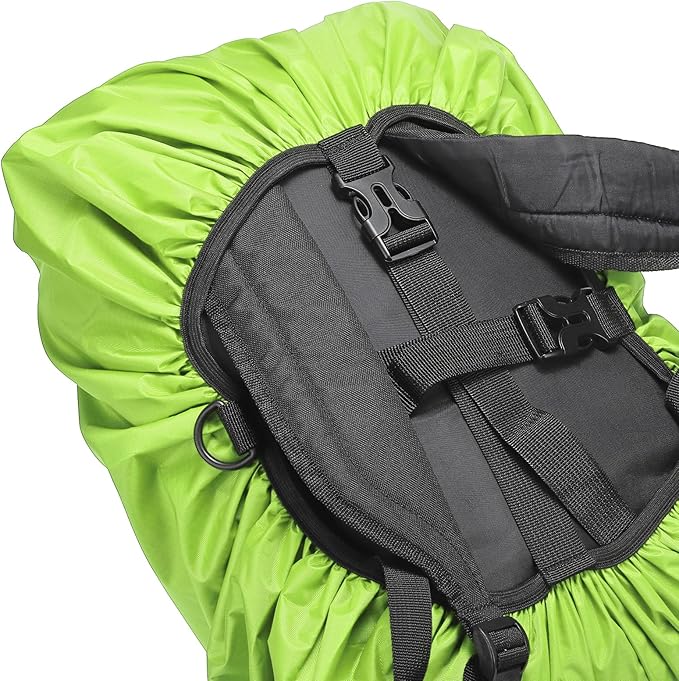 PATIKIL Waterproof Backpack Rain Cover Oxford Cloth Backpack Cover Anti-Slip Cross Buckle Straps for Hiking Camping