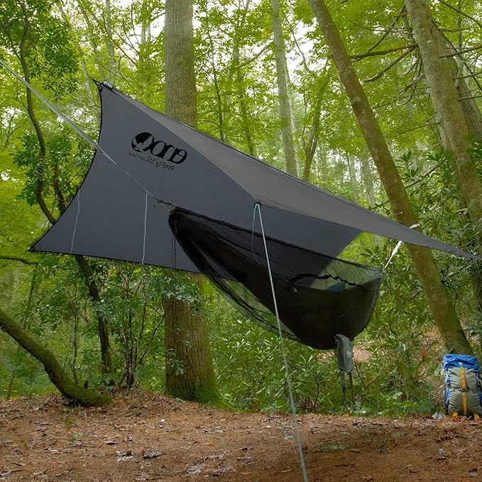 ENO, Eagles Nest Outfitters SubLink Lightweight Shelter System with Hammock, Straps, Bug Net and Rain Tarp