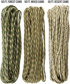 TOUGH-GRID Paracord Rope 750 lbs Nylon Parachute Cord, Made in USA Survival Kit, Outdoor Adventures, Camping, Tactical Gear & Emergency Supplies, Military Type IV Mil-Spec
