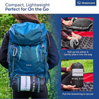 DREAMCARE Camping Pillow, Memory Foam Travel Pillow, Camping Accessories - Small Pillow Camping Essentials Camping Pillows for Sleeping, Backpacking Pillow, Travel Pillows for Sleeping (Medium,Black)