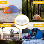 16 PCS Screw in Tent Stakes for Women Men - Ground Anchors for Sand, Canopy, Trampolines, Camping Aluminium Heavy Duty Rust Prevention Pegs Drillable Lightweight Safe - Silvery 14 inch