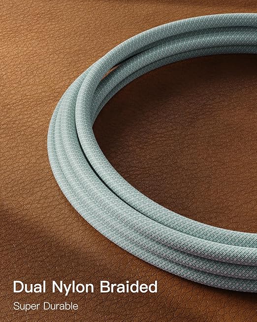 CONMDEX USB to USB C Cable [2ft, 2-Pack] 10Gbps USB 3.1 Gen 2 Android Auto CarPlay Data Transfer Type C Charger Cord, Fast Charging USB C Cable for iPhone 17 16 Plus Pro Max Samsung Galaxy S25, Green