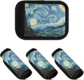 4Pcs Luggage Handle Wrap Suitcase Identifier Handle Covers Tags Soft Travel Bags Luggage Handle Gripper Accessories for Airplane Flying Starry Night