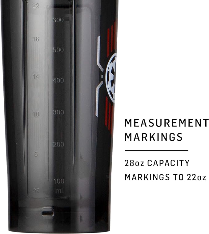 BlenderBottle Star Wars Shaker Bottle Pro Series Perfect for Protein Shakes and Pre Workout, 28-Ounce, Darth Vader Helmet