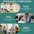 34 Oz Thermal Coffee Carafe, Stainless Steel Insulated Vacuum coffee crafts to keep coffee hot, 1 Liter Tea Water Coffee and Beverage Dispenser (Blue)