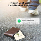Wallet Tracker Card (iOS Only), Rechargeable Bluetooth Smart Tracking for Apple Find My Compatible Anti Tracker for Men Women Slim Item Locator for Purse Passport Key Luggage Tag (1Pcs/May FLR)