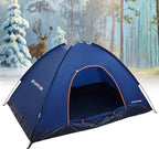 1/2/3/4 Person Tents Waterproof&Windproof Family Tents Camping-Tent,Lightweight Portable Pop Up Tent for Camping,Hiking,Mountaineering or Beach Easy to Set Up Adventures Carry Bag