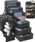 10 Set Packing Cubes for Travel, Gifts for Women Mom,Anti-Tearing Suitcase Organizer,OlarHike Vacation Essentials & Accessories for Cruise Ship