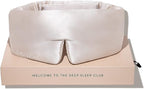 DROWSY Silk Sleep Mask. Face-Hugging, Padded Silk Cocoon for Luxury Sleep in Total Darkness. (Dusty Gold)