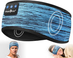 MUSICOZY Sleep Headphones Bluetooth 5.4 Headband, Wireless Music Sleeping Mask Headphones Earbuds Earphones Sweatproof for Women Mom Sports Workout Running Jogging Yoga Cool Gadgets Unique Gifts