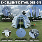 SAYOK Outdoor Portable Inflatable Igloo Dome Tent with Led Light for Party Wedding Event Camping