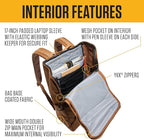 Carhartt 21L Top-Load Backpack, Durable Water Resistant Coated Canvas Base W/ 17" Laptop Sleeve, Bluestone