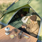 Night Cat Instant Popup Tents 2-3 Persons with Footprint Tarp Easy Setup Camping Tent with Rainfly Double Layers Waterproof Automatic Hydraulic Mechaism