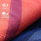 zzlamb Hooded Stadium Camping Blanket,Waterproof Outdoor Blanket Polar Fleece,Warm Windproof Portable for Stadium,Picnic,Sports,Beach,Car,Pets,56x75in Blue Mount Red Sun