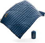 ZOOOBELIVES Ultralight Down Camping Blanket - 1.35lbs, 650 Fill Power Puffy Quilt. Compact & Warm Comforter for Travel, Beach, Hammock, Backpacking - Elevate Your Outdoor Comfort - AlpliveR300