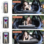 Memory Foam Camping Mattress Sleeping Pad, 3" Thick Waterproof Portable Roll Up Sleeping Mats & Floor Mattress Pad with Pillow + Travel Bag for Camping Car Truck SUV Tent Sleepover Kids Adult