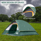 Camping Tent 4 Person, Waterproof Windproof Tent with Rainfly Easy Set up-Portable Dome Tents for Camping