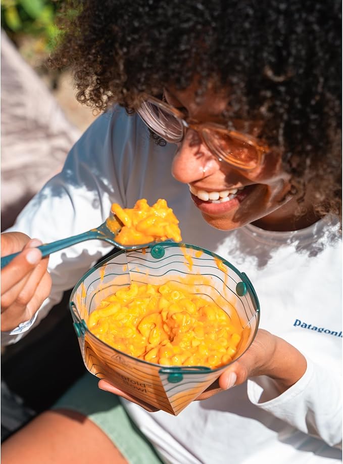 Coghlan's Snapfold™ Bowls 2-Pack – Collapsible, Lightweight and Leakproof for Camping, Hiking, Travel, Picnics, and Outdoor Adventures, BPA-Free, Foldable Space-Saving Design for Easy Storage