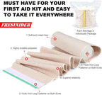 FRESINIDER Premium Elastic Bandage Wrap, 8 Pack 3" Cotton Latex Free Compression Bandage Wrap with Touch Closure at Both Ends, Support & First Aid for Sports, Medical, and Injury Recovery