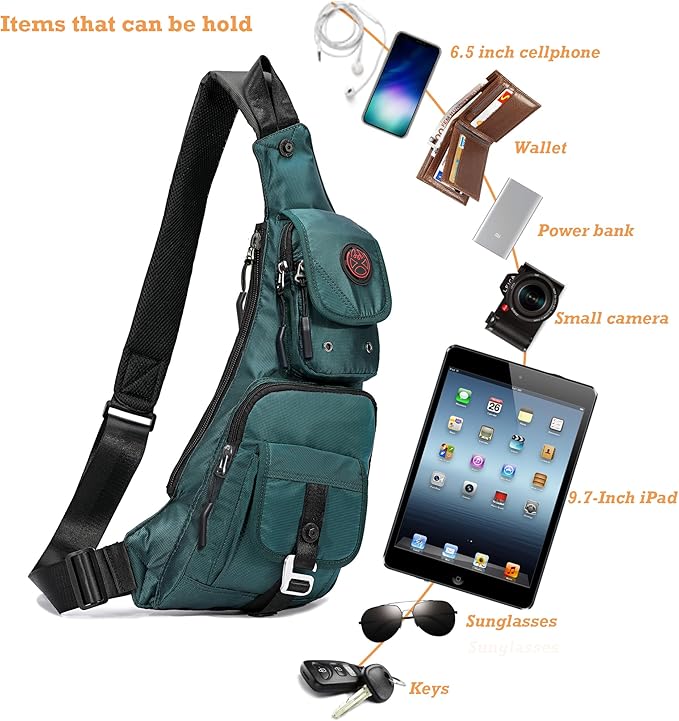 NICGID Sling Bag Chest Shoulder Backpack Crossbody Bags Casual Daypack for Men Women