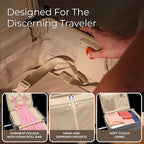 Briggs & Riley 26" Medium Expandable Spinner - Checked Luggage for Travel, Suitcases with Wheels, Softside Rolling Bag for Men & Women, Self-Repairing Zipper - Baseline Collection, Steel Gray