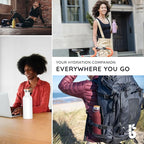 Bambaw 32 oz Non-insulated Stainless Steel Water Bottle - Gray Metal, Reusable & Portable, BPA Free - Stormy Gray