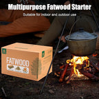 Lumberer Fatwood Fire Starter Sticks -100% All Natural Resin Kindling and Chips -Quick Ignition for Fireplace,Campfires,Firepits,Wood Stoves,Grilling (10.70 LB)