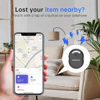 Tracker Tags-5 Pack [Apple MFI Certified], Smart Bluetooth Tracker Works with Apple Find My APP (iOS Only, Not for Android), Key Finder and Item Locator Smart Tag for Keys, Luggage, Backpack(Black)