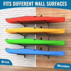 Kayak Rack for Outdoor Storage, Kayak Storage Rack, Adjustable Freestanding Kayak Rack Stand Holder for Paddleboard Surfboard for Indoor, Outdoor